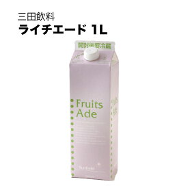 三田飲料 ライチエード 紙パック 1L 1000ml × 12本[ケース販売] 送料無料(沖縄対象外) [三田飲料]