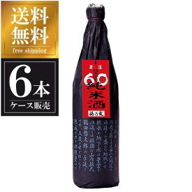 福乃友 60純米酒 1.8L 1800ml × 6本 [ケース販売] 送料無料(沖縄対象外) [福乃友酒造 秋田県 OKN]【ギフト不可】