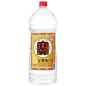 宝焼酎 25度 [ペット] 4L 4000ml × 4本 [ケース販売] あす楽対応 当日発送 [宝酒造 Takara タカラ 甲類 日本 千葉県 大容量] ギフト プレゼント 母の日 父の日 お中元 御中元