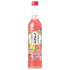 サッポロ ウメカク 果実仕立ての梅酒カクテル ピンクグレープフルーツ [瓶] 500ml x 12本[ケース販売] 送料無料(沖縄対象外) [サッポロ リキュール 日本 LD91]