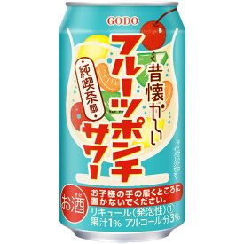 合同酒精 昔懐かしい フルーツポンチサワーチューハイ 3度 350ml x 72本[3ケース販売][合同酒精 オノエン リキュール 缶チューハイ 日本 171673]