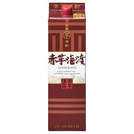 合同 本格芋焼酎 赤芋海渡 25度 [パック] 1.8L 1800ml x 6本[ケース販売]送料無料(沖縄対象外)[合同酒精 オノエン 焼酎乙類 日本 116873]