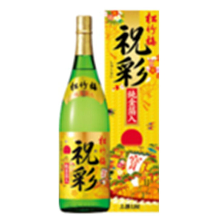 楽天市場】宝 上撰 松竹梅 ｢祝彩｣ 純金箔入 箱入 1.8Lx 6本[ケース販売 