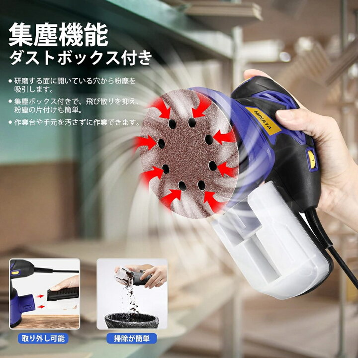 楽天市場】【楽天1位獲得】ディスクサンダー 超強研磨力 ポリッシャー 