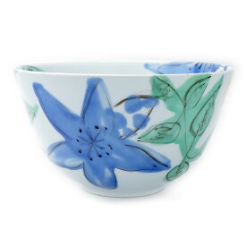 色絵花文鉢・古川章蔵《中鉢・16.0cm》