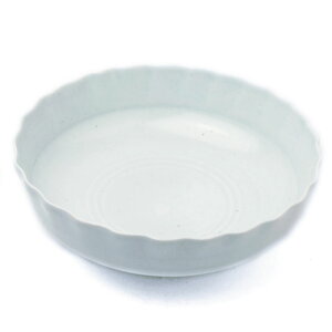 白磁:白瓷切立しのぎ鉢・幾田晴子《小鉢・14.5cm》