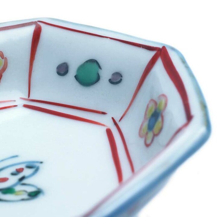 楽天市場】九谷焼：染付色絵蝶文八角小皿・須田菁華《小皿・8.5cm 