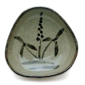 唐津焼：絵唐津手塩皿・A・中村恵子《豆皿・扁形皿・手塩皿・7.7cm》