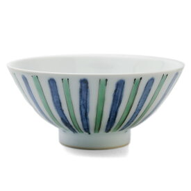 青緑線飯碗・古川章蔵《飯碗・ご飯茶碗・12.0cm》