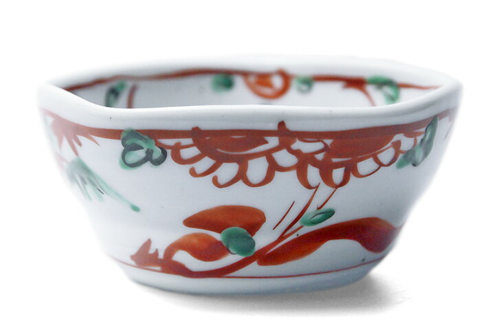 楽天市場】九谷焼：呉洲赤絵牡丹文五角向付・須田菁華《小鉢・11.5cm 