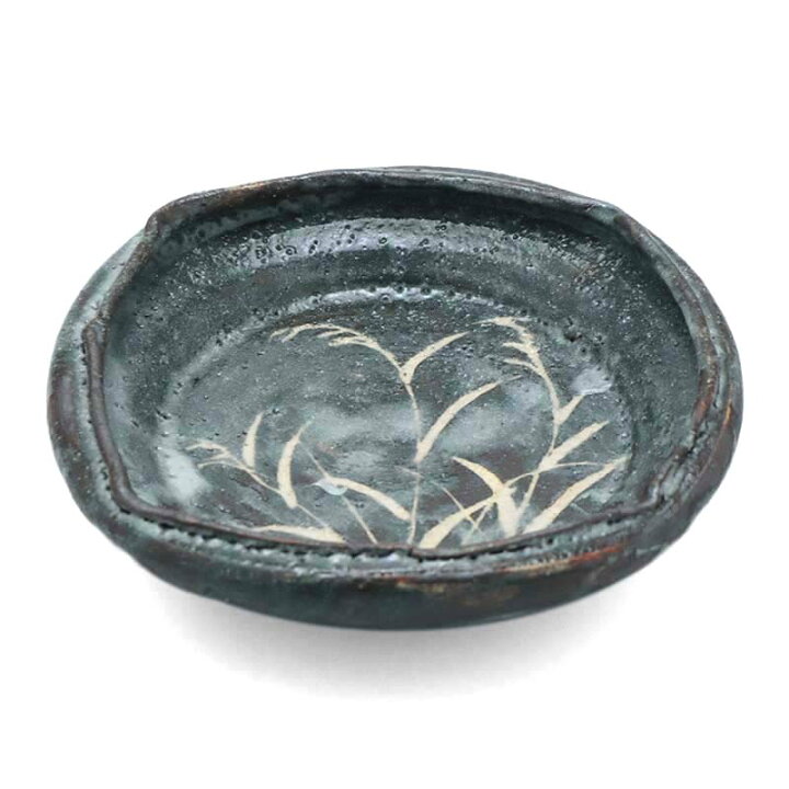 楽天市場】志野焼：鼠志野芦文四方向付・瀧川恵美子《小鉢・15.5cm