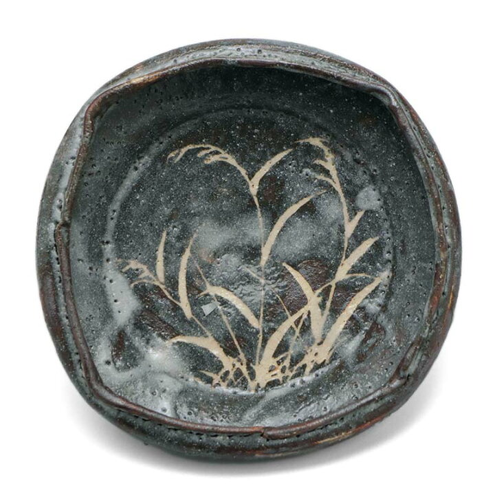 楽天市場】志野焼：鼠志野芦文四方向付・瀧川恵美子《小鉢・15.5cm 