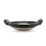 土楽窯 伊賀焼：黒鍋尺・土楽《土鍋・1,000ml・37.0cm》
