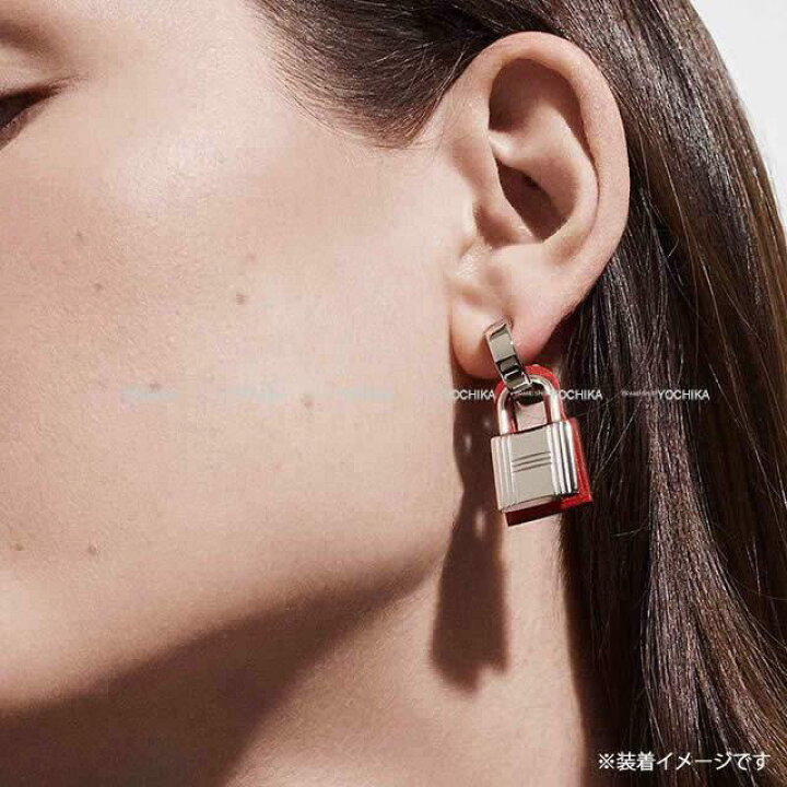 楽天市場】【ご褒美に☆】HERMES エルメス ピアス カデナ型 
