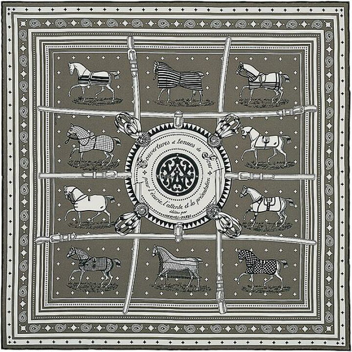 楽天市場】【ご褒美に☆】HERMES エルメス バンダナ カレ55 