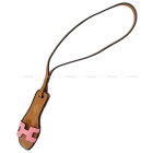 HERMES エルメス バッグチャーム "オラン ナノ" ローズコンフェッティ/ナチュラルサブレ/黒 エプソン/ヴォーバトラー/ヴァッシュハンター 新品 (HERMES Bag Charm "Oran Nano" Rose Confetti/Natural Sabre/Black Epsom[Brand New][Authentic])【あす楽対応】#yochika