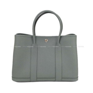 HERMES GX K[fp[eB 30 TPM F[A}h lS_ Vo[ g[gobO K Vi(HERMES Garden Party 30 TPM Vert Amande Veau Negonda Silver HW tote bag[BRAND NEW][Authentic])