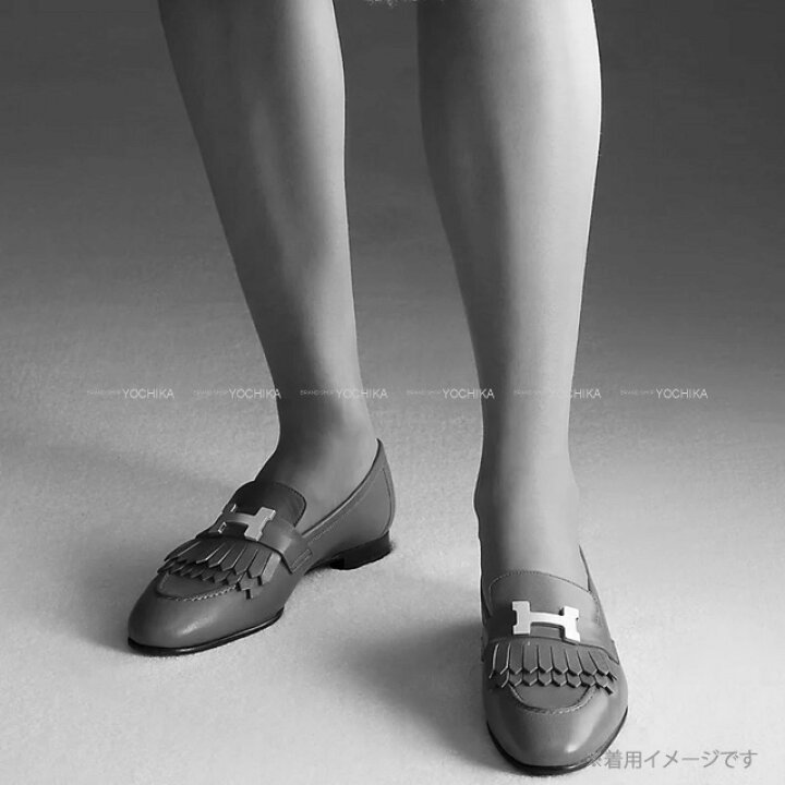 楽天市場】【ご褒美に☆】HERMES エルメス シューズ フリンジ モカシン 