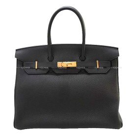 HERMES エルメス バーキン35 黒 (ブラック) トゴ ローズゴールド金具 ハンドバッグ Y刻印 新品同様【中古】([Pre-loved] HERMES Birkin35 Noir (Black) Veau Togo Rose Gold HW Handbag[LIKE NEW][Authentic])【あす楽対応】#yochika