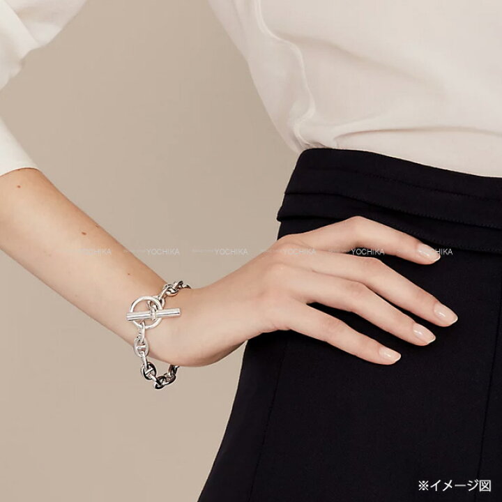 楽天市場】HERMES エルメス シェーヌダンクル PM 19コマ シルバー 