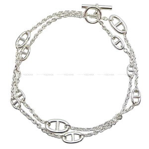 HERMES GX t@h[ VF[k_N OlbNX 80cm Vo[ Vo[925 (SV925 Ag925) lbNX Vi(HERMES Farandole Chaine d'Ancre Long Necklace 80cm Silver Silver925 (SV925 Ag925) necklace[BR