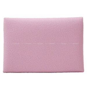 HERMES �G�����X �J�����B �f���I ���[���V���x�X�g�� �G�v�\�� �V���o�[���� �J�[�h�P�[�X K���� �V�i(HERMES Calvi Duo Mauve sylvestre Veau Epsom Silver HW card holder[BRAND NEW][Authentic])