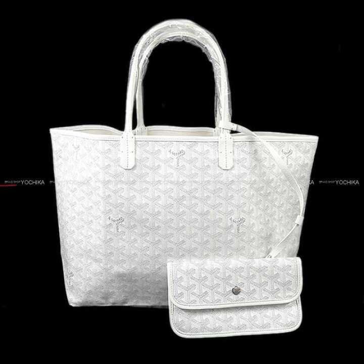 楽天市場】GOYARD ゴヤール サンルイ PM 白 (ホワイト) PVC 