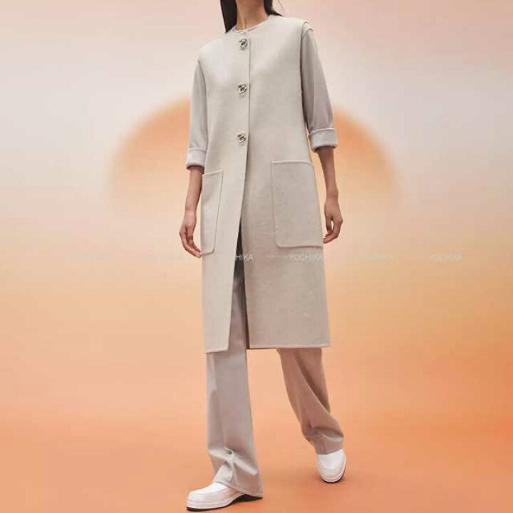 楽天市場】2023年 春夏 新作 HERMES エルメス ジレ ロング #34 