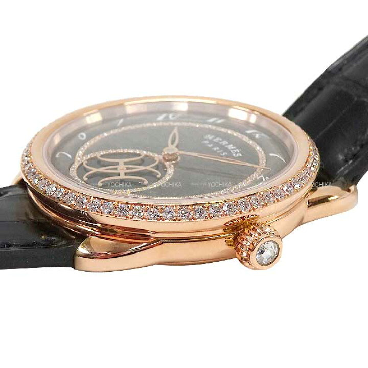 楽天市場】HERMES エルメス アルソー ダブルH 34mm ベゼルダイヤ AR6 