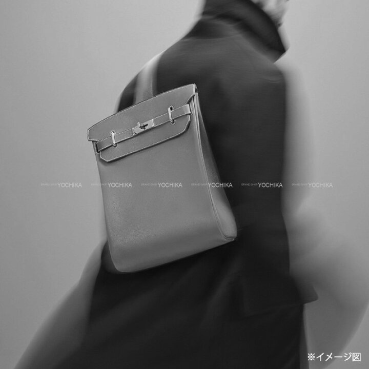 楽天市場】HERMES エルメス アッカド GM 黒 (ブラック) トゴ シルバー 