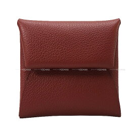 HERMES エルメス バスティア ルージュアッシュ エバーカラー(エヴァーカラー) シルバー金具 コインケース B刻印 新品(HERMES Bastia Rouge H Evercolor Silver HW change purse[BRAND NEW][Authentic])【あす楽対応】#yochika