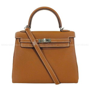 HERMES �G�����X �P���[25 ���D�� �S�[���h �g�S �V���o�[���� �V�����_�[�o�b�O K���� �V�i(HERMES Kelly25 Retourne Gold Veau Togo Silver HW Shoulder bag[BRAND NEW][Authentic])