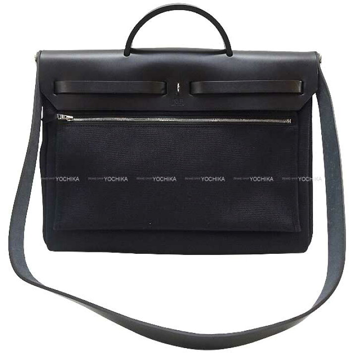 楽天市場】HERMES エルメス エールバッグ ジップ メッセンジャー 39 黒 