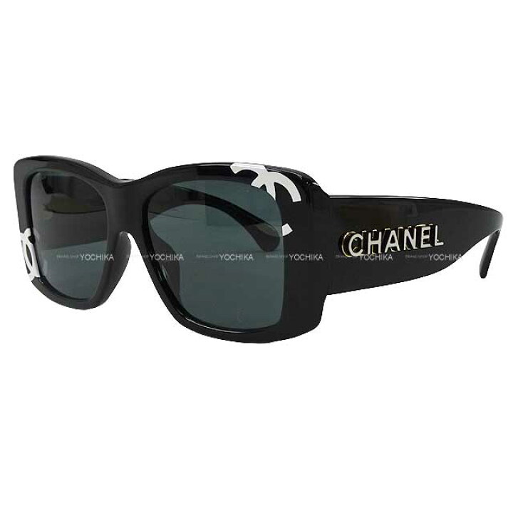 楽天市場】CHANEL シャネル スクエアシェイプ CCロゴ アイウェア 黒 