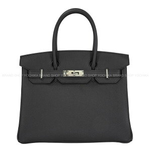 HERMES �G�����X �o�[�L��30 �� (�u���b�N) �g�S �V���o�[���� �n���h�o�b�O G���� �V�i(HERMES Birkin30 Noir (Black) Veau Togo Silver HW Handbag[BRAND NEW][Authentic])