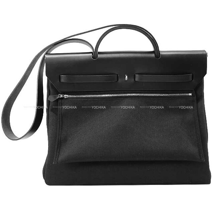 楽天市場】HERMES エルメス エールバッグジップ 39 ルトゥルネ 黒 