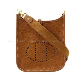 HERMES エルメス エヴリン(エブリン) 16 TPM ゴールド トリヨンクレマンス ゴールド金具 ショルダーバッグ W刻印 新品(HERMES Evelyne 16 TPM Gold Taurillon Clemence Gold HW Shoulder bag[BRAND NEW][Authentic])【あす楽対応】#yochika