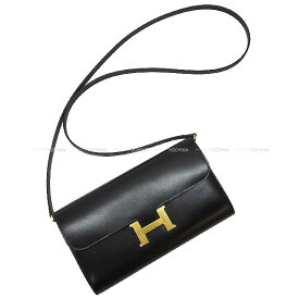 HERMES エルメス コンスタンスロング ウォレット トゥーゴー 黒 (ブラック) ボックスカーフ ゴールド金具 長財布 B刻印 新品未使用(HERMES Constance Long wallet To Go Noir (Black) Box Calf Gold HW long wallet[EXCELLENT][Authentic])【あす楽対応】#yochika