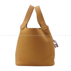 HERMES �G�����X �s�R�^�����b�N 18 PM �r�X�P�b�g (�r�X�L���C) �g�������N���}���X �V���o�[���� �n���h�o�b�O K���� �V�i(HERMES Picotin Lock 18 PM Biscuit Taurillon Clemence Silver HW Handbag[BRAND NEW][Authentic])