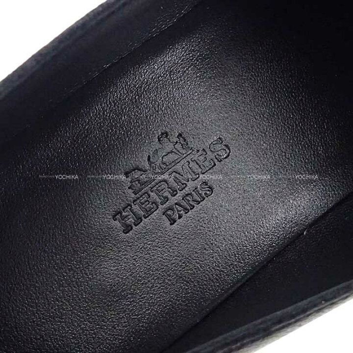 楽天市場】HERMES エルメス モカシン オネスト #37 黒 (ブラック 