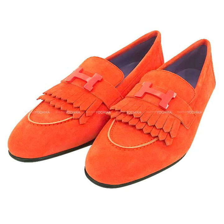 楽天市場】HERMES エルメス フリンジ モカシン ロワイヤル ローズ 