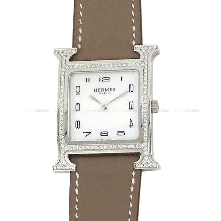 楽天市場】HERMES エルメス H ウォッチ MM HH1.531 30mm エトープ 