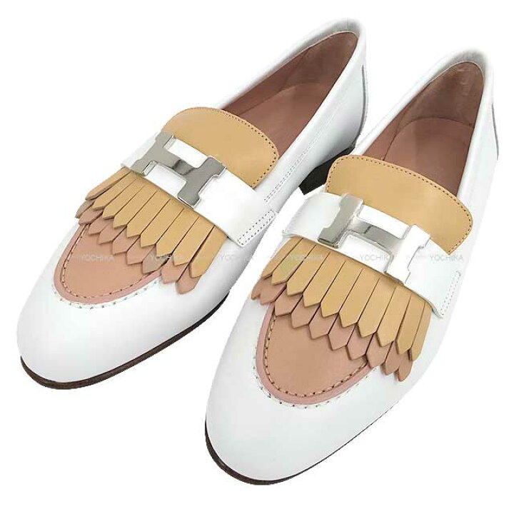 楽天市場】HERMES エルメス モカシン ロワイヤル #38 マルチカラー/白 