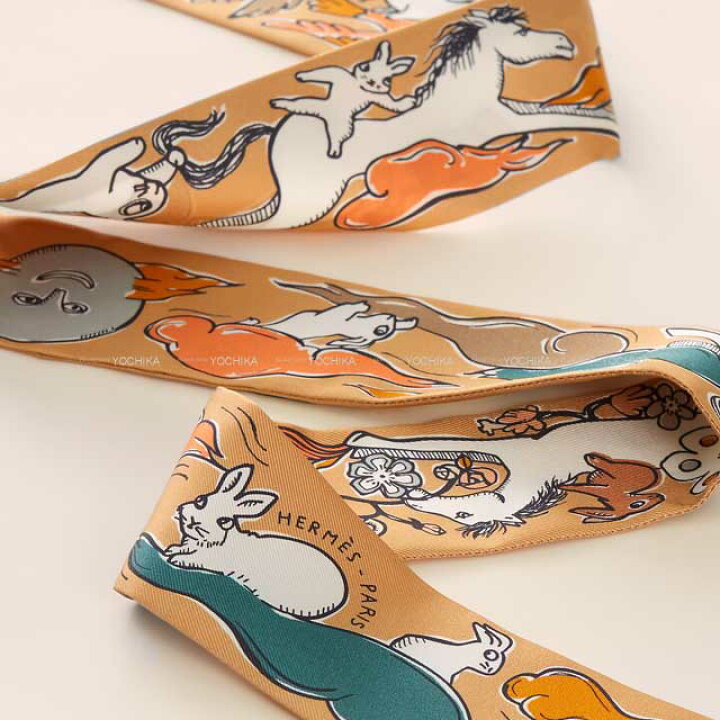 楽天市場】2023年 秋冬 HERMES エルメス ツイリー 千と一のウサギ  