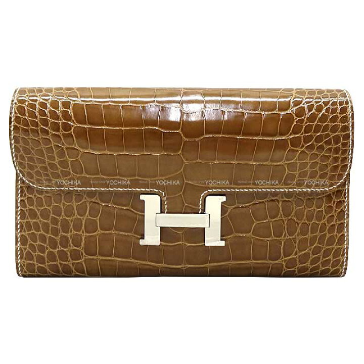 楽天市場】HERMES エルメス コンスタンスロング フィセル クロコダイル 