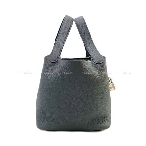 HERMES GX sR^bN 18 PM O~XeB gN}X Vo[ nhobO W Vi(HERMES Picotin Lock 18 PM Gris Misty Taurillon Clemence Silver HW Handbag[BRAND NEW][Authentic]) #yochika