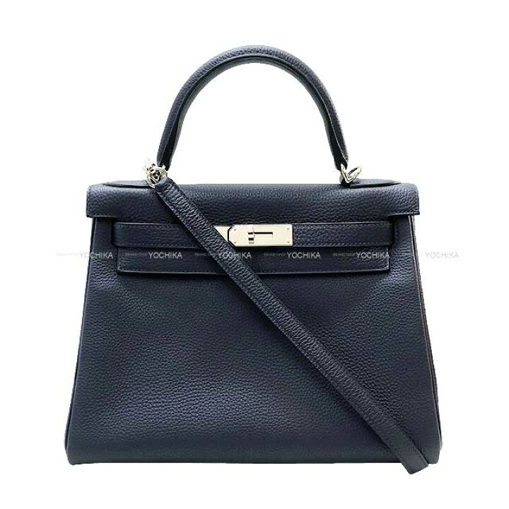 楽天市場】HERMES エルメス ケリー28 内縫い ブルーニュイ トゴ  