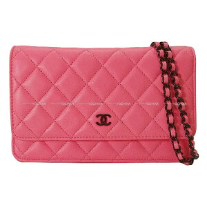 CHANEL Vl }gbZ RR}[N R[sN/ XL ubN AP0250 `F[EHbg(WOC) Vi(Cruise 2024 CHANEL Matelasse Coco Mark Coral Pink/Black Lambskin Black HW AP0250 Chain wallet[BR