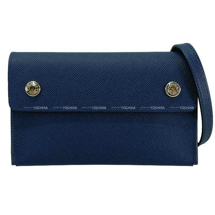 楽天市場】HERMES エルメス エルメスナップ トゥーゴー ブルーネイビー