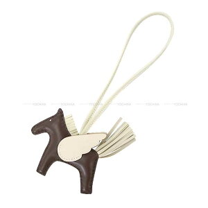 HERMES GX fI yKTX PM VR/N Aj[~()/XCtg obO`[ K Vi(HERMES Rodeo Pegasus PM Chocolat/Craie Agneau Milo/Veau Swift bag charm[BRAND NEW][Authentic])